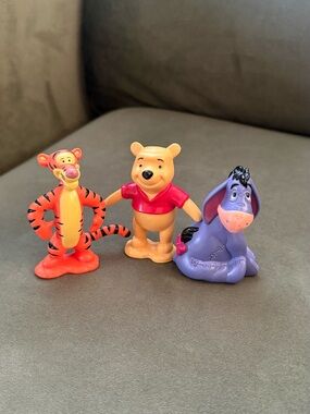 Winnie the Pooh & Friends Mini Figures Set - Yellow, Orange, Purple